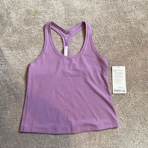 wisteria purple racer back tank shorter